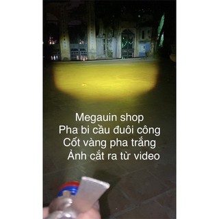 ĐÈN PHA LED L6K BI CẦU CỐT TRẮNG PHA VÀNG
