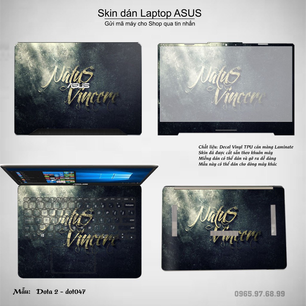 Skin dán Laptop Asus in hình Dota 2 _nhiều mẫu 8 (inbox mã máy cho Shop)