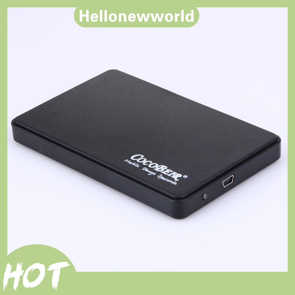 COD High Quality Slim Portable 2.5 HDD Enclosure USB 2.0 External Hard Disk Cas