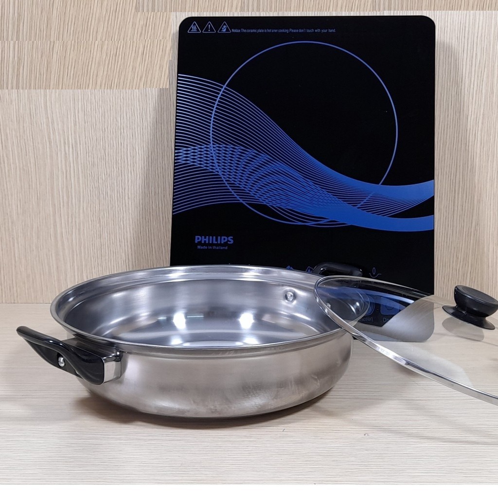 Bếp từ đơn Philips♨️TẶNG KÈM NỒI LẨU INOX 32 CM♨️ bảo hành 12 tháng