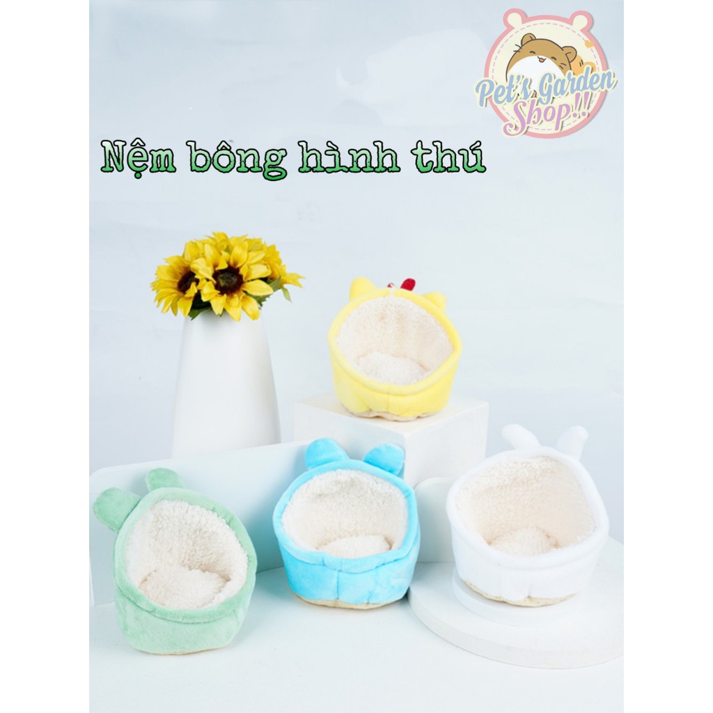 Nệm bông hình thú cho hamster