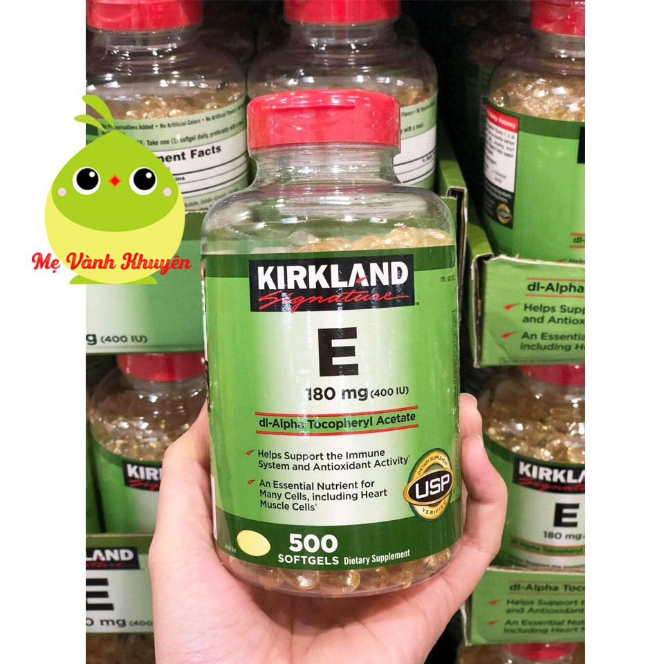 Vitamin E thiên nhiên Kirkland Signature 400 I.U, Mỹ (500v) | BigBuy360 - bigbuy360.vn