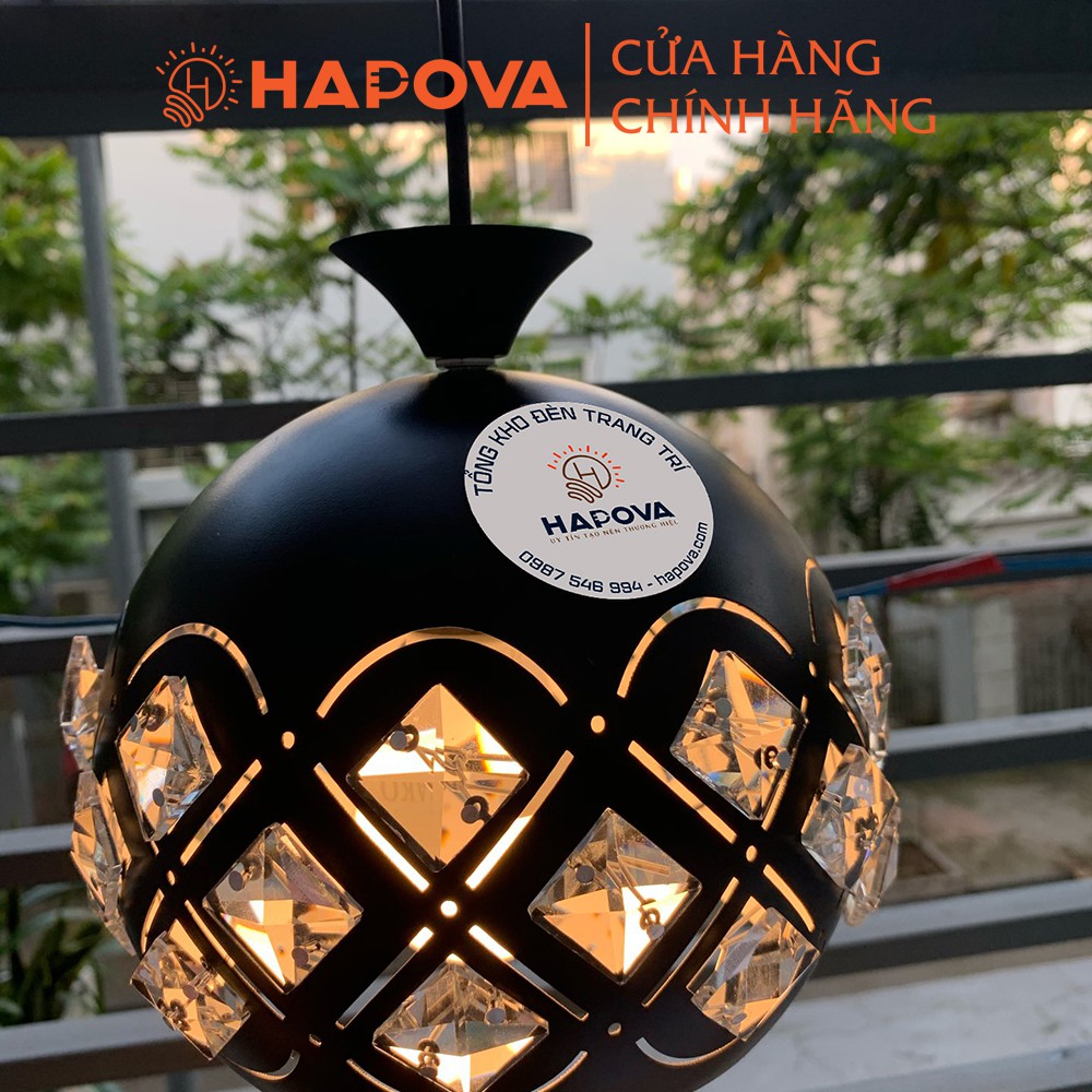 Đèn thả trần trang trí bàn ăn pha lê HAPOVA MACASI 6939/1