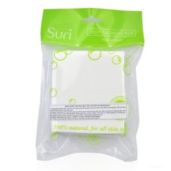 [FREESHIP 99K] Bông tán kem nền và lót Suri Deep Cleansing Puff Hàn Quốc (16 miếng)