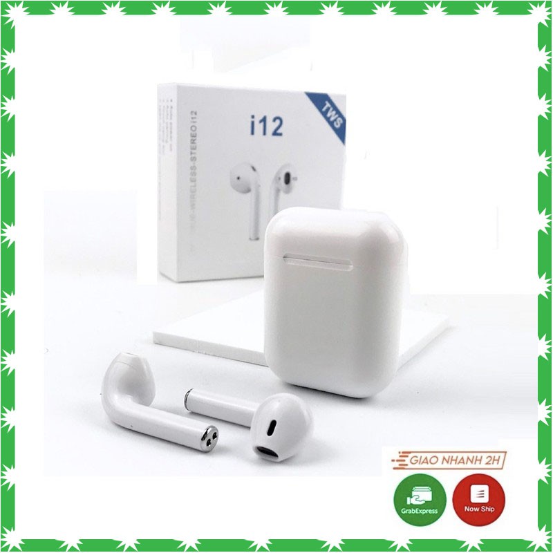 Tai Nghe Bluetooth, Airpods i12 TWS Cảm Ứng Điều Khiển Cảm Biến Âm Thanh HIFI