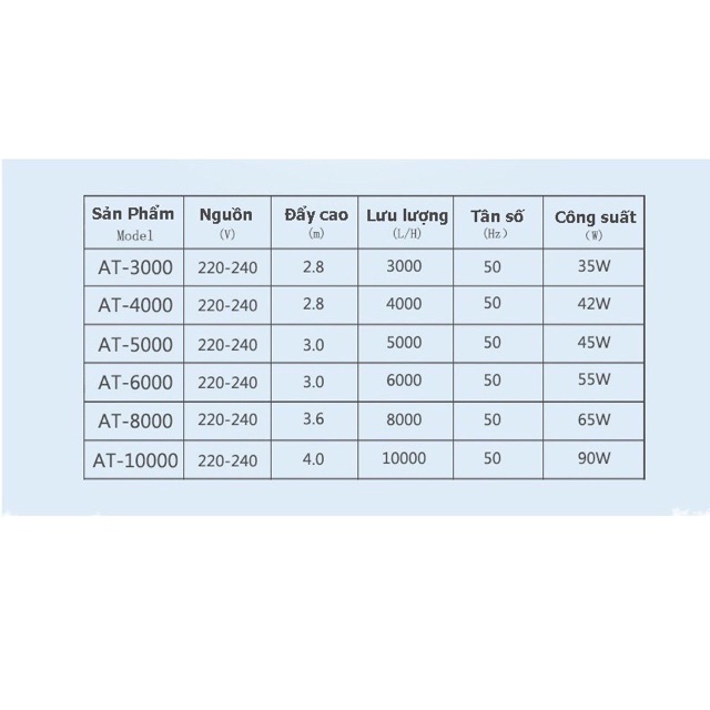 Máy Bơm Bê Cá Atman AT 10000