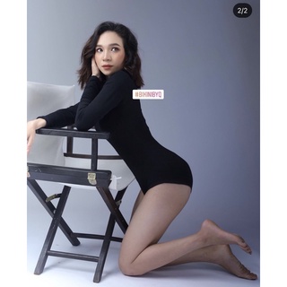 bodysuit cổ lọ đen
