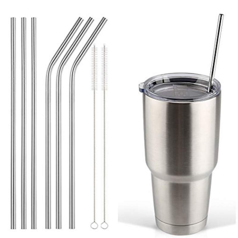 Bộ Ống Hút Bằng Thép Không Gỉ Kèm Cọ Vệ Sinh