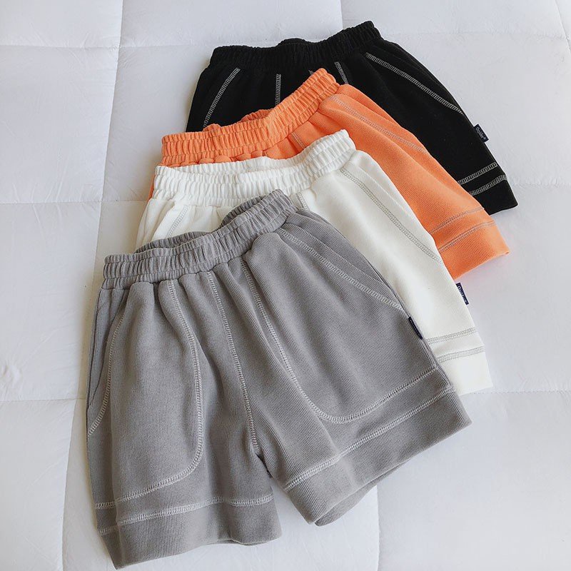 [Quần đùi nữ] Quần Đùi Đũi Nữ Siêu Mát dập Chỉ nổi dáng siêu xinh, quần short nữ ống rộng cạp chun