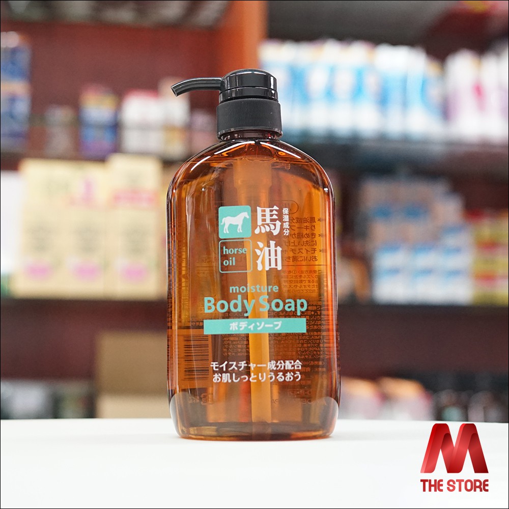 Sữa tắm chiết xuất mỡ ngựa Horse Oil Moisture Body Soap Nhật Bản 600ml