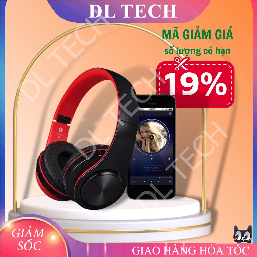 Tai nghe Bluetooth chụp tai thể thao có micro B3 DL TECH