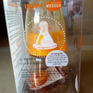 Bình sữa Wesser PPSU 60ml cổ hẹp