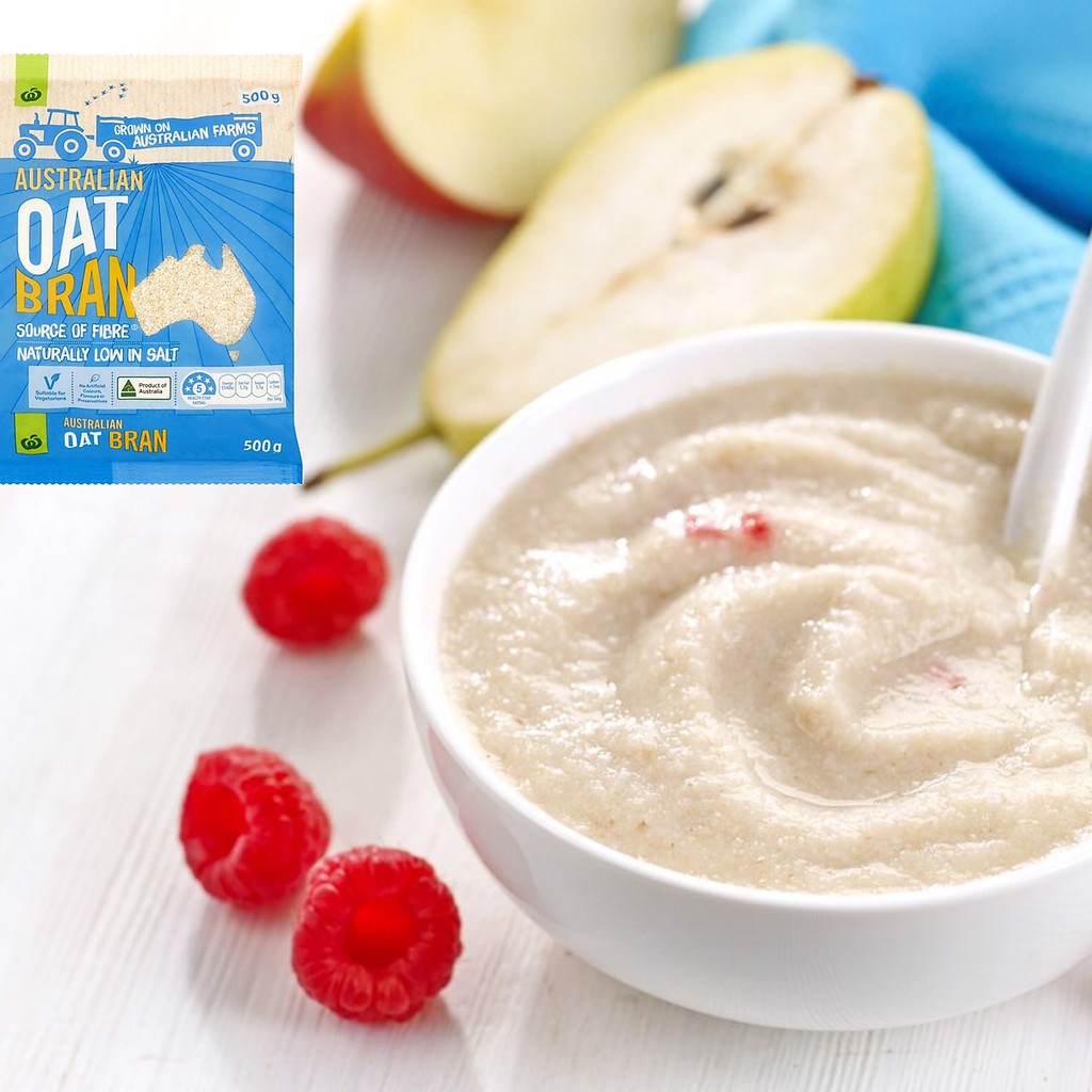 Yến mạch hàng nội địa úc Woolworths Australian Oats Bran 500g cán mịn - Yến mạch Úc