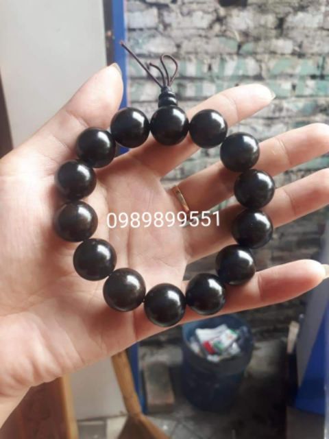 Vòng đeo tay gỗ mun
