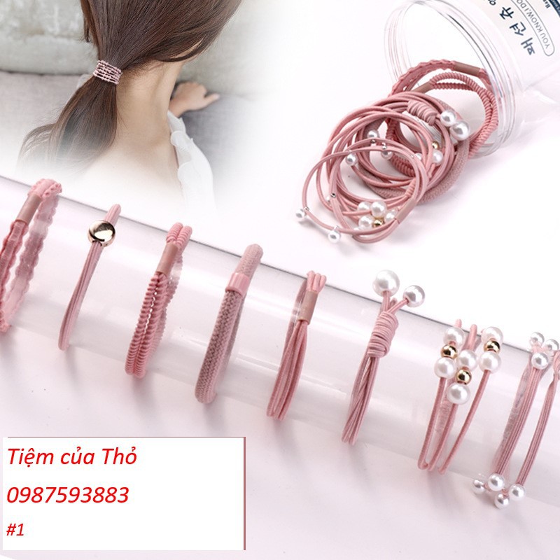 Set chun buộc tóc kiểu Hàn Quốc (PK13)