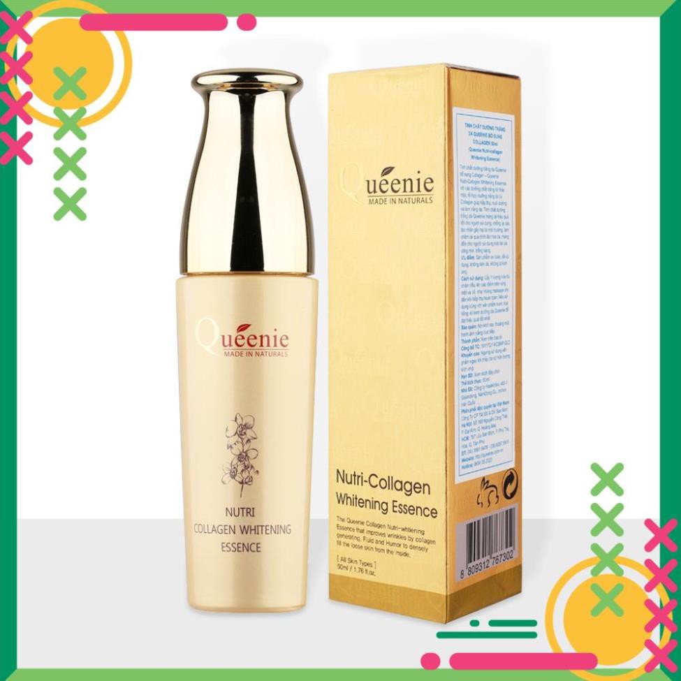 ( Mỹ Phẩm Nhunbe) Queenie Tinh chất dưỡng trắng Nutri collagen Whitening Essence (50ml)