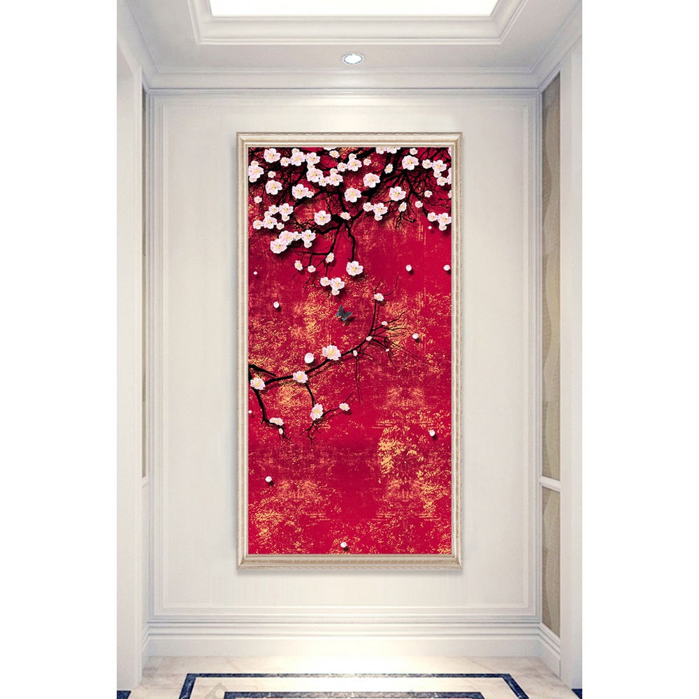 In hình ép gỗ Laminate TRANH HÀNH LANG TRUNG QUỐC - Mẫu 124 (50x75, 60x90, 70x110). In ảnh theo yêu cầu