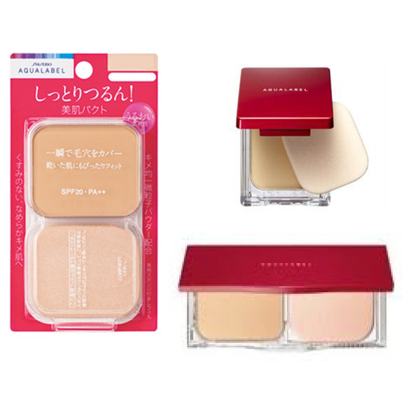 Lõi Phấn Phủ Dạng Nén Cho Da Khô Shiseido Aqualabel 11.5g - Nhật bản