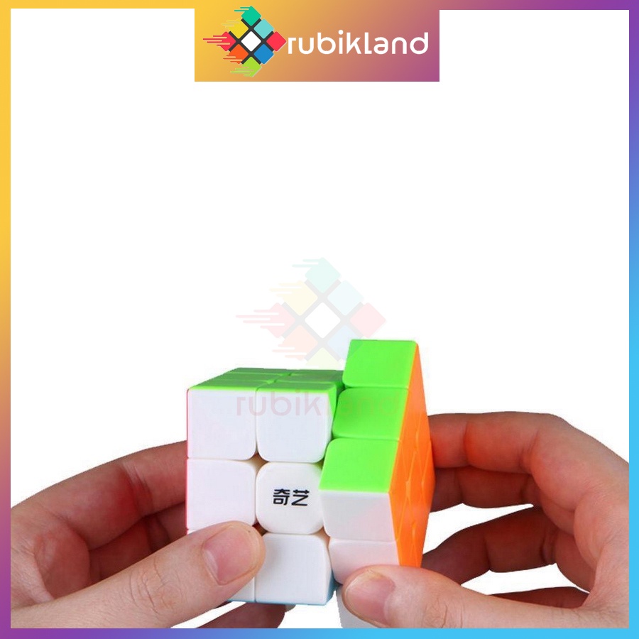 Rubik 3x3 QiYi Warrior S Stickerless Rubic 3 Tầng Không Viền Đồ Chơi Trí Tuệ