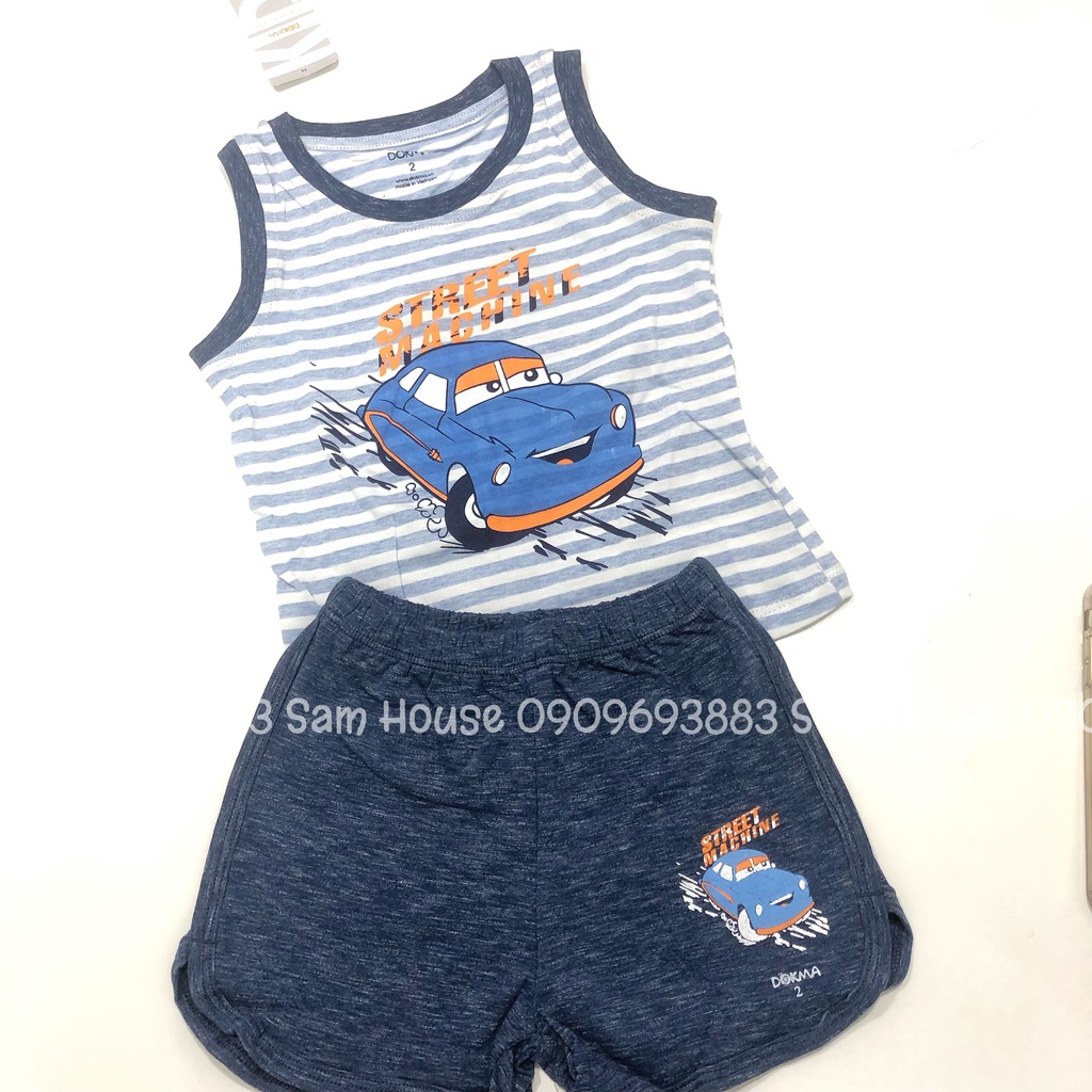 DOKMA 2022 - Bộ Ba Lỗ Kẻ cho bé trai, bé gái từ 2Y đến 6Y