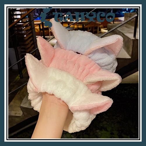 Băng đô nữ rửa mặt phụ kiện tai mèo cute dễ thương Hàn Quốc 2022 ( kèm Hình Thật ) TAHYCO BD02