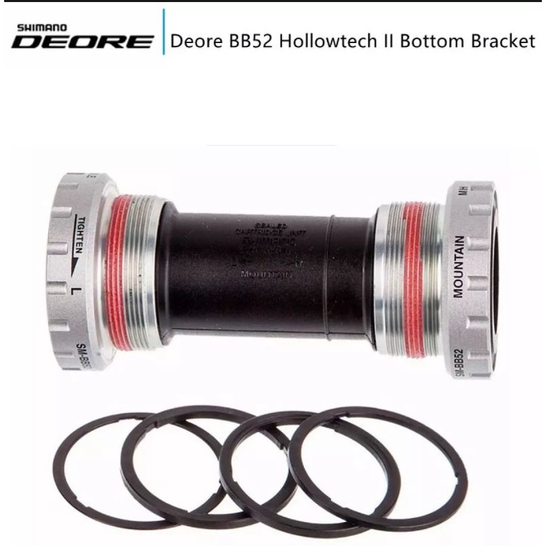 Trục giữa cốt rỗng xe đạp -  Shimano Deore BB52 68/73mm