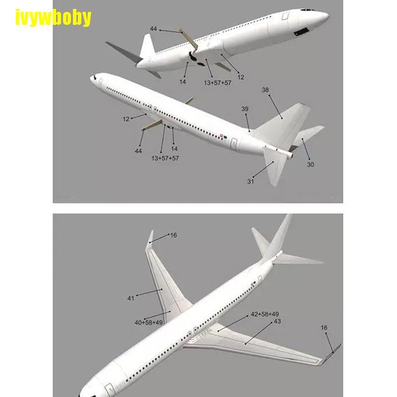 Mô Hình Máy Bay Boeing 737 3d Bằng Giấy Tỉ Lệ 1: 100