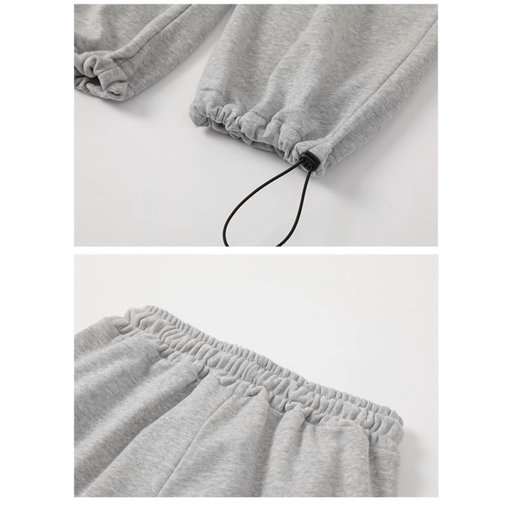 [ HOT TREND 2023 ] QUẦN JOGGER TÚI rộng nỉ ngoại NAM nữ phối CHỮ ống xuông bo chân lưng thun