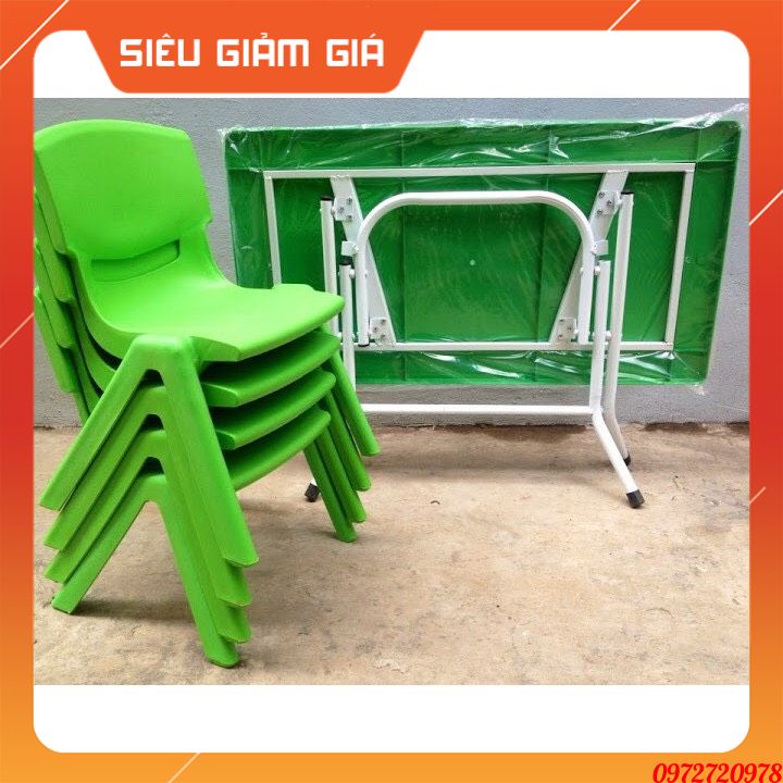 Bộ Bàn Ghế Nhựa Đúc cỡ nhỏ Trẻ Em Mầm Non, Mẫu Giáo -