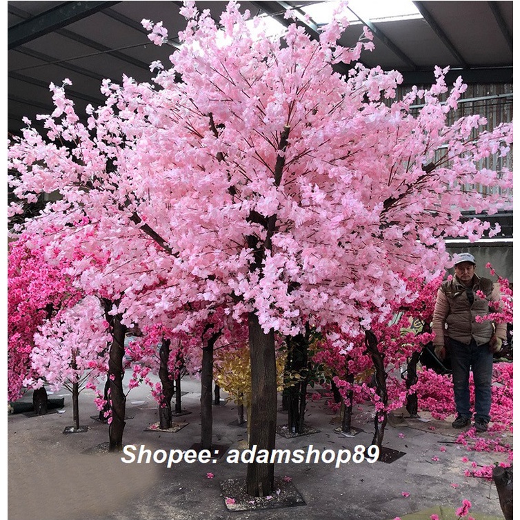 Hoa Giả - Cành Đào Giả 5 ngọn cao 90cm