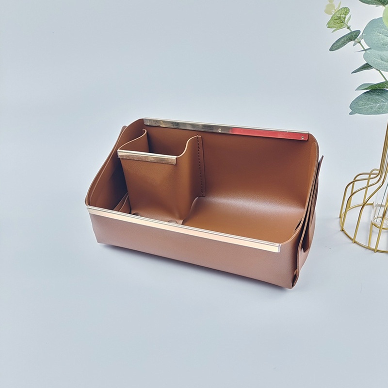 Hộp Đựng Đồ Trang Điểm Bằng Da Pu Đa Năng Có Thể Gập Lại Tiện Dụng