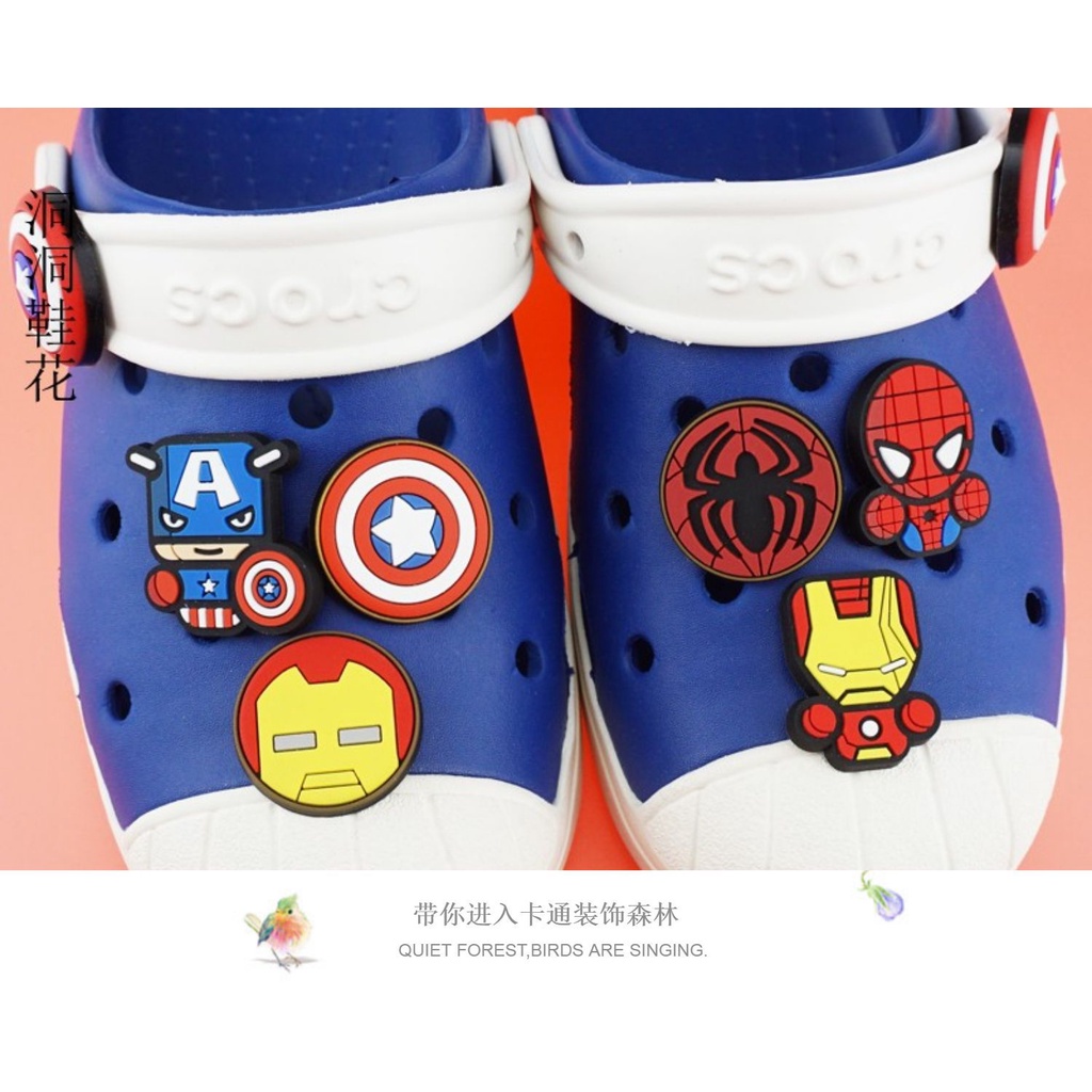 Phụ Kiện Trang Trí Giày Crocs Bằng PVC Mềm Hình Cá Sấu DIY