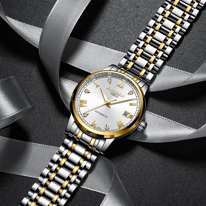 Đồng hồ cơ automatic nam Fngeen 6050 cao cấp chính hãng, dây thép không gỉ, sang trọng đẹp giá rẻ