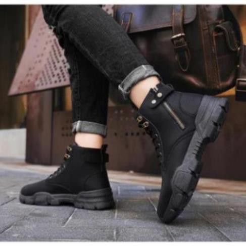[Sale 3/3] Giày Boot Nam Cổ Cao Khóa Đen GN282 Sale 11 -op1 " _ ? | BigBuy360 - bigbuy360.vn