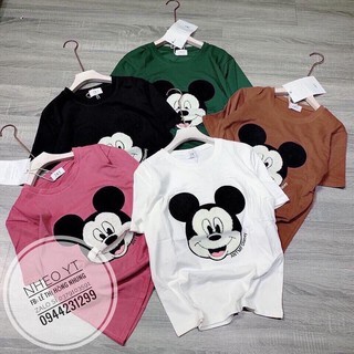áo phông mickey thêu nổi