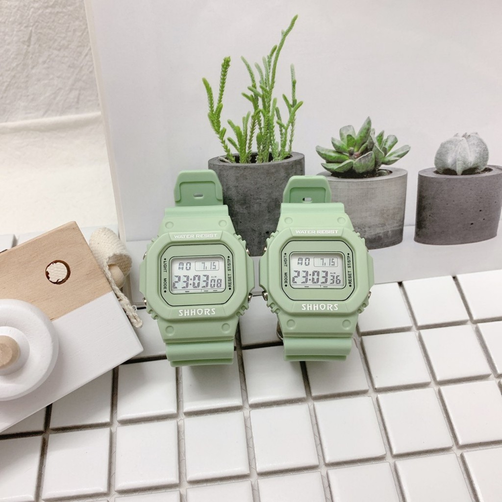 Đồng hồ thể thao Nữ SHHORS  Matcha Siêu V.I.P size 35mm  mặt số | BigBuy360 - bigbuy360.vn