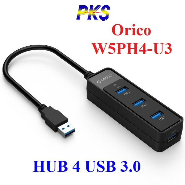 Bộ chia 4 cổng USB 3.0 HUB Orico W5PH4-U3
