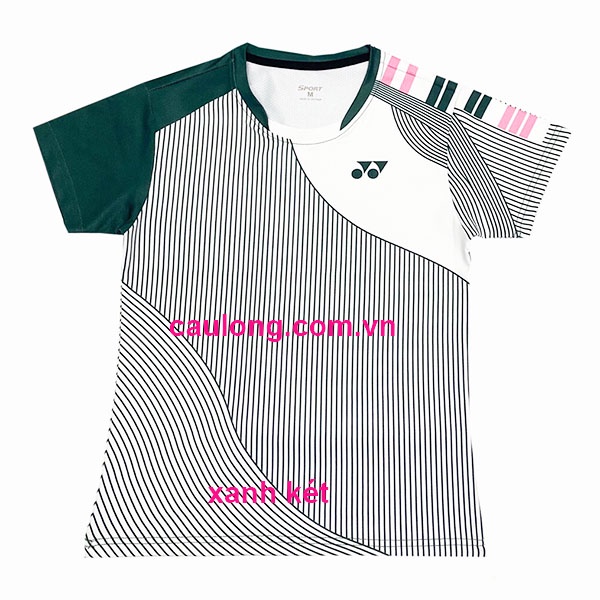 Áo Cầu Lông Nam Nữ Cổ Tròn Yonex 7847 Xanh Két