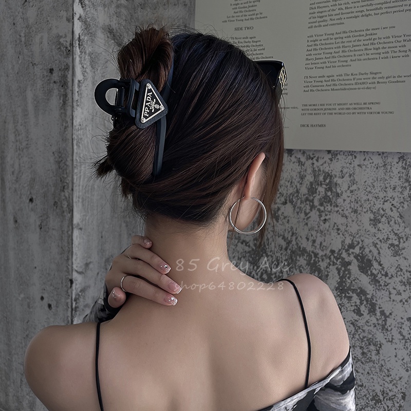 Kẹp Tóc Càng Cua Hình Vuông Cỡ Lớn Bằng Nhựa Phong Cách Hàn Quốc Cho Nữ