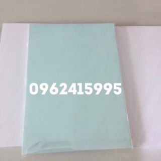 100 tờ Giấy Đề Can Đế Xanh A4