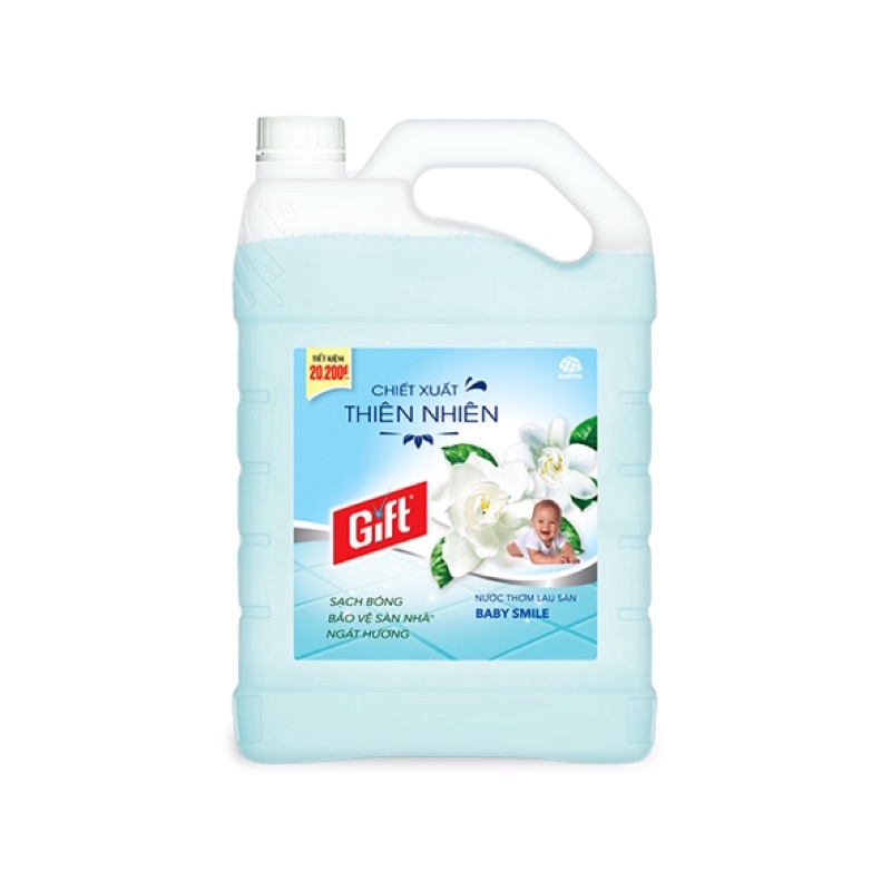 [SIÊU TIẾT KIỆM]Lau sàn Gift Iris nồng nàn can 3kg8 lau sàn/nền gạch/đá/gỗ chống trơn trượt thơm lâu khử mùi đuổi muỗi