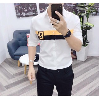 Áo Sơ Mi Nam Dài Tay💖FREESHIP💖Áo Sơ Mi FD-T2S Phối Viền Vàng Thời Trang