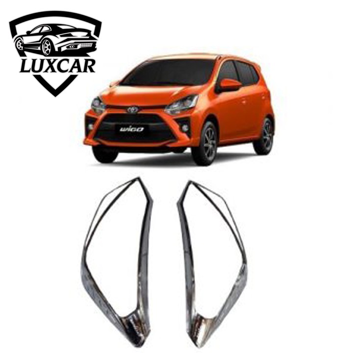 Ốp viền đèn pha, đèn hậu xe TOYOTA WIGO cao cấp nội thất LUXCAR