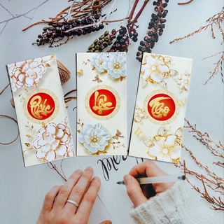 Xấp 10 bao lì xì phúc lộc thọ ảnh thật, bao lì xì tết
