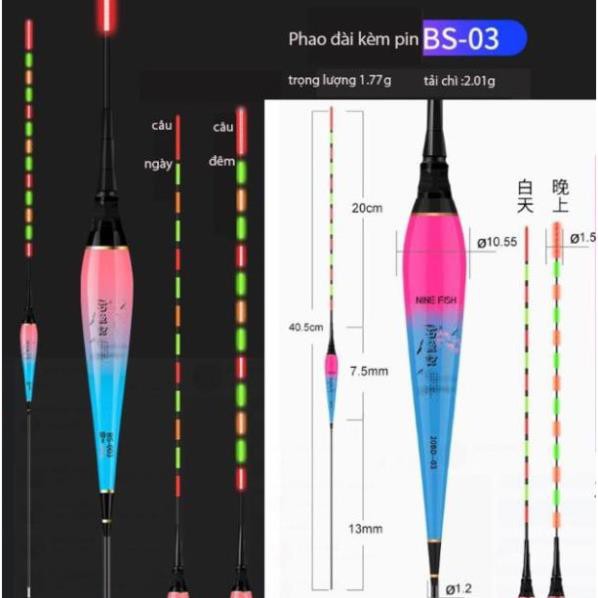 Phao Câu Đài-Có Đèn- Tặng Pin