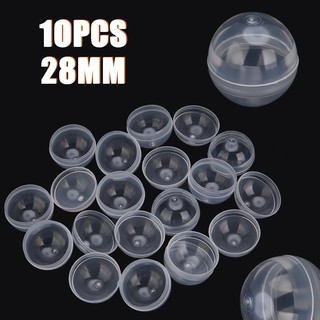 Set 10 bóng trong suốt đường kính 28mm cho máy trò chơi