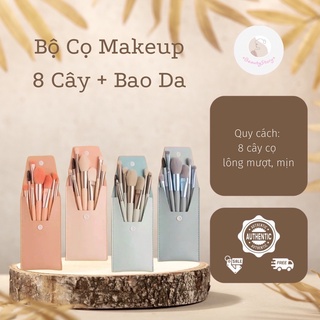 BỘ CỌ TRANG ĐIỂM 8 CÂY NAY KÈM THÊM BAO DA CAO CẤP