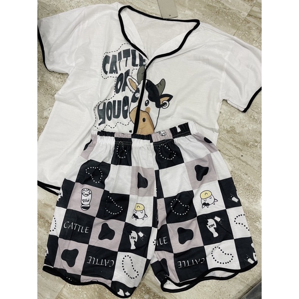 Đồ Ngủ Cute Nữ Mặc Ở Nhà Chất Cotton Siêu Mịn JUNIDO B22