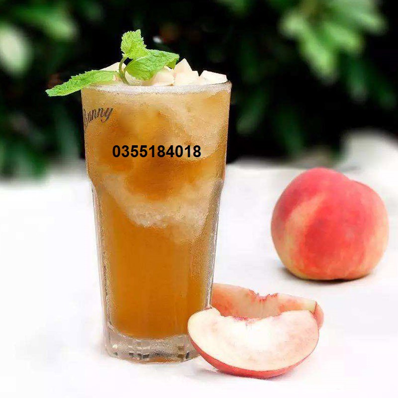 Mứt sốt đào nhài boduo Pha chế trà hoa quả Hộp 1kg  Hàng chính hãng