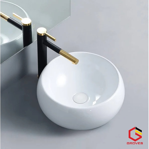 Chậu rửa mặt lavabo tròn GB8123